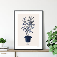 Blue Daisys in Pot