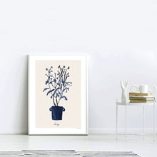 Blue Daisys in Pot