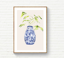 Blue Bud Vase with Branches