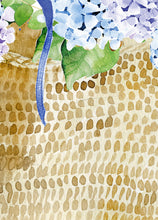 Blue Hydrangea in Basket