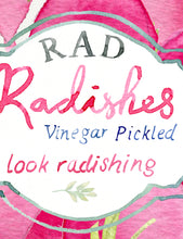 Pickled Radishes Jar