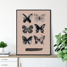 6 Butterflies Beige