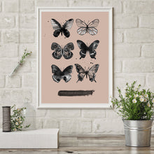 6 Butterflies Beige
