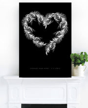 Black Palms Heart