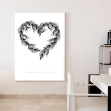 White Palms Heart