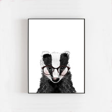 Badger with Glasses