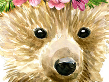 Baby Bear with Flower Crown