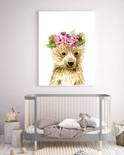 Baby Bear with Flower Crown