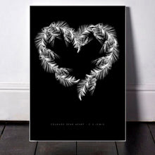 Black Palms Heart