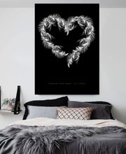 Black Palms Heart