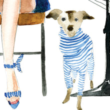 Blue Dress Cafe Paris