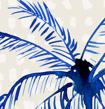 Three Blue Palm Trees