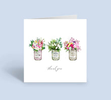 Thank you florals in cans (Individual Card)