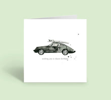 Birthday surf Porsche (Individual Card)