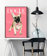 Dogue Frenchie with glasses (Pink)