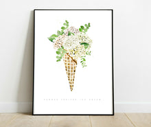 Cream Hydrangeas in Cone