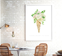 Cream Hydrangeas in Cone