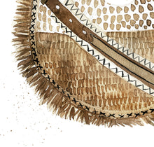 Round Rattan Beach Bag