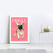 Dogue Frenchie with glasses (Pink)