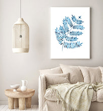 Single Leaf Fern (blue)