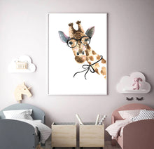 Giraffe with Glasses