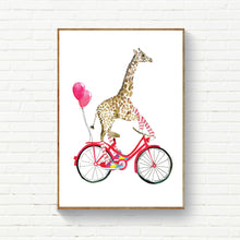 Giraffe on a Bicycle