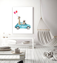 Giraffes in a Car