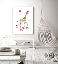 Giraffe in Roller Skates