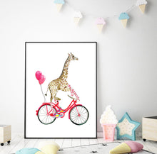 Giraffe on a Bicycle