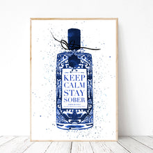 Keep Calm Stay Sober (Blue)