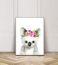 Baby Koala with Flower Crown