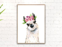 Lovely Llama with Flower Crown