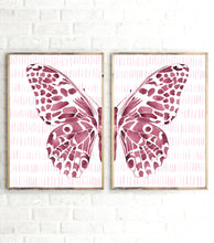 Pink Butterfly Split - Set of Two