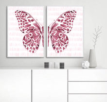 Pink Butterfly Split - Set of Two