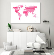 World Map - Pink