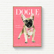 Dogue Frenchie with glasses (Pink)