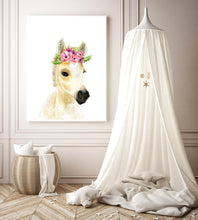 Pony with Flower Crown