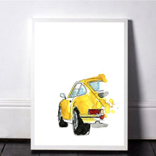 Yellow Porsche 911