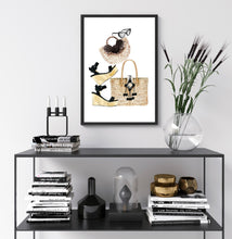 Rattan & Black Accessories Stacked