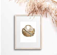 Round Rattan Beach Bag