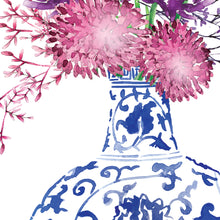 Blue Chintz Vase (round)