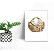 Round Rattan Beach Bag