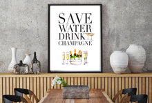 Save Water Drink Champagne