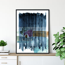 Teal River Abstract