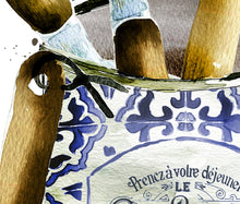 Vintage Can with Garden Tools