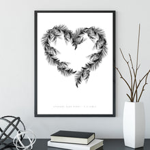 White Palms Heart