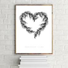 White Palms Heart