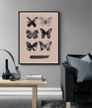 6 Butterflies Beige