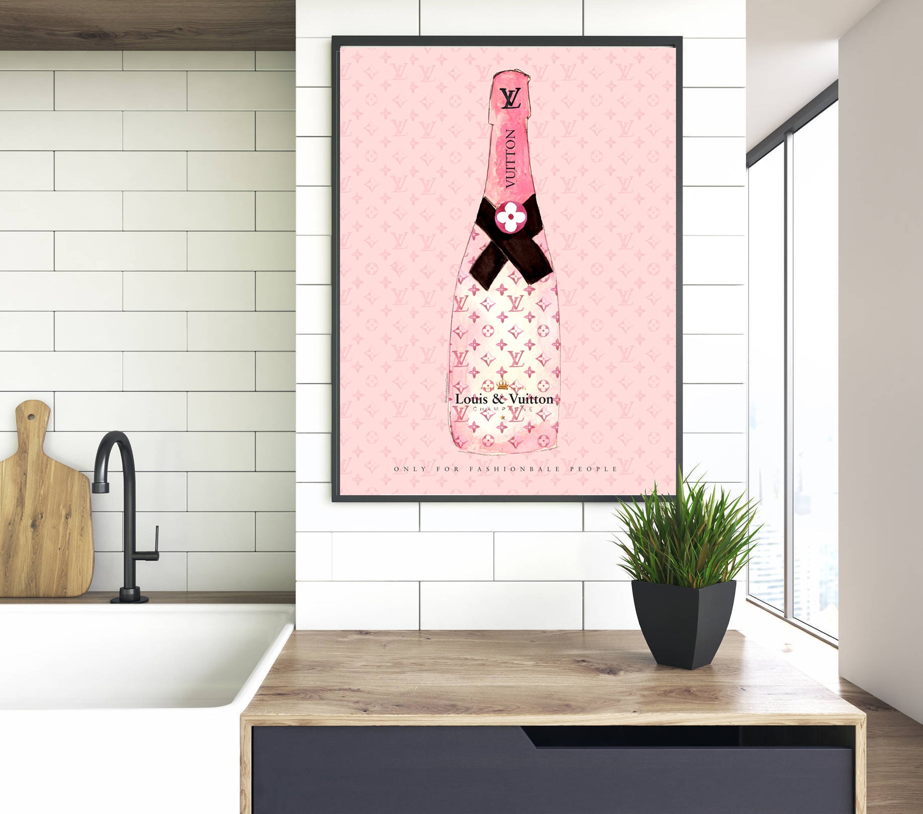 Wall Art Collection - Louis Vuitton Pink
