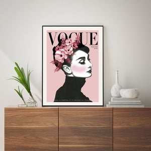 Audrey Hepburn Vogue (pink)